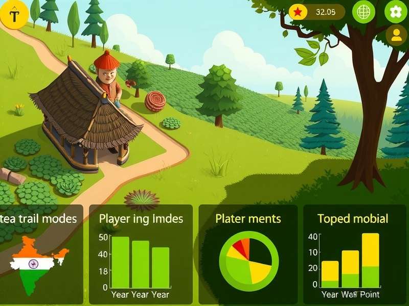 Tea Trail Tales gameplay screenshot showing tea garden management